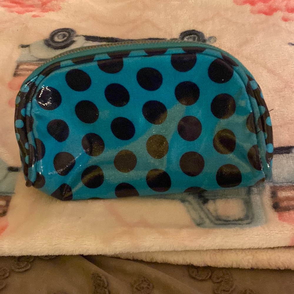 Polka dot make up bag